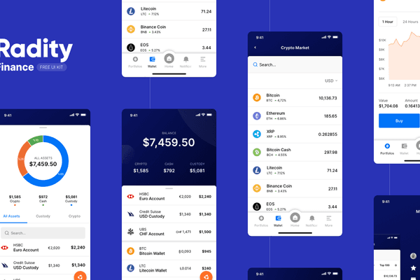 Radity Finance UI Kit - Free