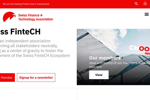 Swiss Finance+Technology Association Website Launch